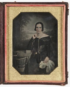 Daguerreótipo de uma mulher, c 1845 de Frederick (attr. to) Barnard