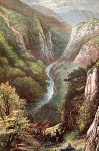 Dovedale, Peak District, Derbyshire, Inglaterra, de . .