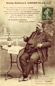 "Se tomado com moderação, o álcool é um alimento". de Frederick (attr. to) Barnard