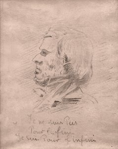 Eugene Delacroix “Não sou pelo acabamento, sou pelo infinito.” cerca de 1850 (desenho) de . .