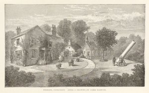 "Fireside, Patricroft" após um desenho de James Nasmyth, c 1840 de Frederick (attr. to) Barnard