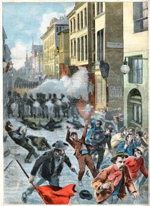 Fusillade a Bruxelles. Tiroteio em Bruxelas. de John Pardon