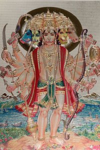 Hanuman, o deus macaco na mitologia hindu. de . .