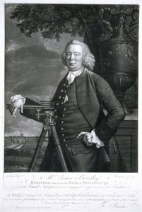 James Brindley, engenheiro civil britânico e construtor de canais de Frederick (attr. to) Barnard
