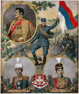 Les heros nationaux serbes. Os heróis nacionais sérvios. de Ferdinand Georg Waldmuller