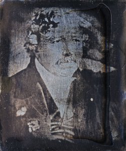 Louis Jacques Mande Daguerre, pioneiro da fotografia francesa, c 1840s de Frederick (attr. to) Barnard