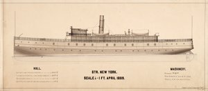 Planos de Nova York (navio a vapor: 1889) de . .