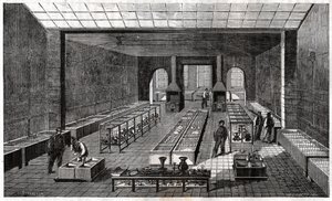 Trabalhadores na ourivesaria. Trabalhadores na ourivesaria. de Frederick (attr. to) Barnard