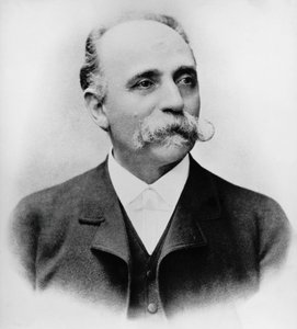 Retrato de Bartolomeo Emilio Camillo Golgi (1843-1926), cientista e médico italiano, Prémio Nobel da Medicina em 1906, fotografia