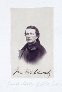 Retrato do General Mosby, líder da guerrilha confederada, c 1863 de Frederick (attr. to) Barnard