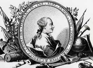Retrato de Karl Joseph von Firmian (1716-1782), político austríaco, gravura de William Walcutt