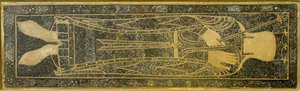 Laje funerária Rainha Frédégonde (545-597) - Basílica de Saint-Denis (Saint Denis) - França, Ile-de-France, Seine-Saint-Denis de . .