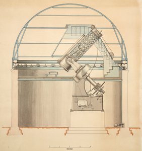 Telescópio refletor com cúpula de John Pardon