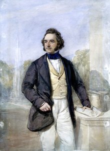Sir Joseph Paxton, arquitecto e designer inglês do Palácio de Cristal, c 1851 de Ferdinand Georg Waldmuller