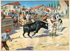 Taureaux en Camargue. Taureaux em Camargue. de John Pardon