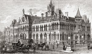 O Manchester Assize Courts, Manchester, Inglaterra de . .