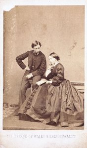 O Príncipe de Gales e a Princesa Alice de Ferdinand Georg Waldmuller
