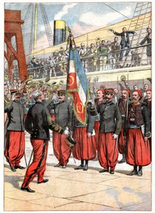 O Terceiro Regimento Zouaves em Marselha de . .
