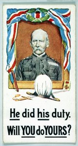 Reino Unido : Cartões de Cigarros - WW1 Recrutamento de Ferdinand Georg Waldmuller