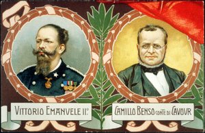 VIITORIO EMANUELE II E CAVOUR 1911 de . .