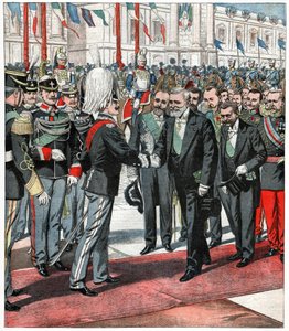 Victor Emmanuel III e Emile Loubet de . .