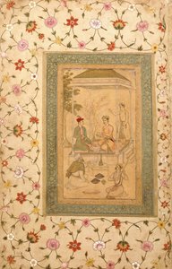 Filhos de Akbar, Sultan Daniyal e Sultan Murad, c.1600-1605 de   Manohar