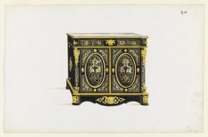 Projeto para um gabinete no estilo Boulle de Pagny