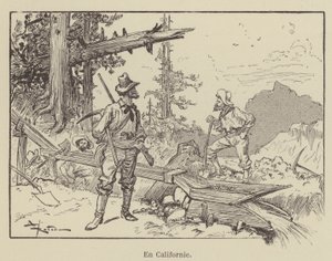 Na Califórnia de after Albert Robida