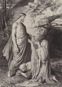 Jesus aparece para as mulheres de after Albert Robida