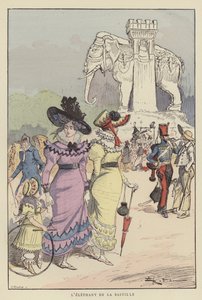 Elefante De La Bastille de after Albert Robida