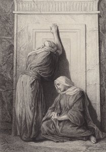 Maria Madalena e a outra Maria de after Albert Robida