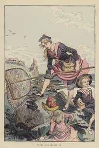 Pesca de camarão de after Albert Robida