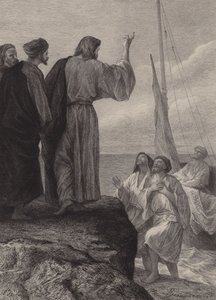 O Chamado de Tiago e João de after Albert Robida
