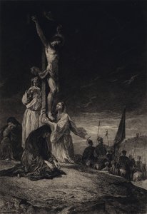 A crucificação de after Albert Robida