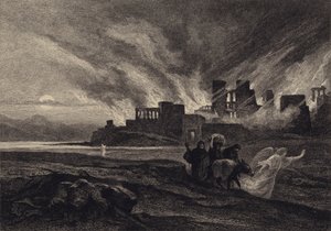 A destruição de Sodoma de after Albert Robida