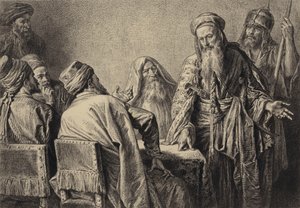 Os oficiais dos principais sacerdotes de after Albert Robida