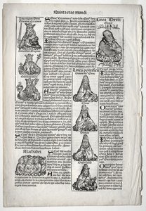 Página Genealógica; publicado na Crônica de Nuremberg por Hartmann Schedel de after Augustin Pajou