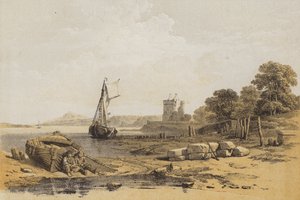 Castelo de Barnbougle (chromolitho)
