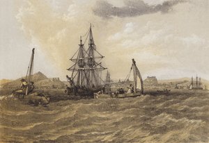 Edimburgo desde o Frith of Forth (cromolitho)