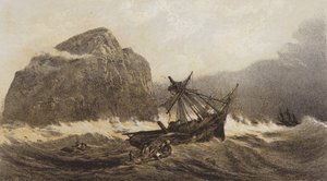 O Bass Rock (cromolito)