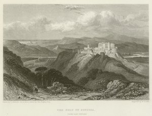 O golfo de Spezzia, castelo perto de Sarzana de after C. Stanfield