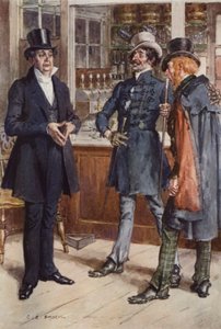 Ilustração para Martin Chuzzlewit de after Charles Edmund Brock