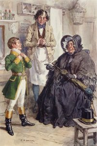 Ilustração para Martin Chuzzlewit de after Charles Edmund Brock