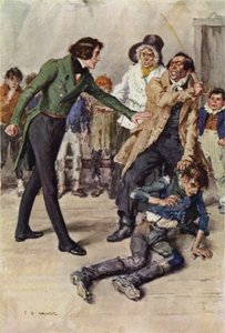 Ilustração para Nicholas Nickleby de after Charles Edmund Brock