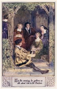 À noite, ele nos reúne sobre ele no Pavilhão de after Charles Edmund Brock