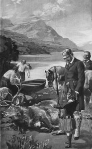 O Príncipe de Gales como um jovem highlander de after Charles Mills Sheldon