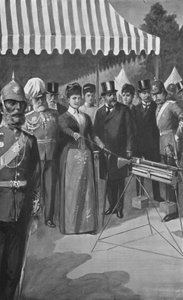 A Princesa de Gales Disparando a Primeira Chance em Bisley, 12 de julho de 1890