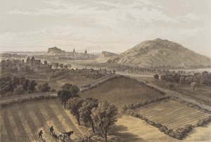 Edimburgo perto do castelo de Craigmillar (chromolitho)