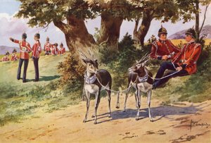 Os antílopes do animal de estimação do regimento real de Warwickshire