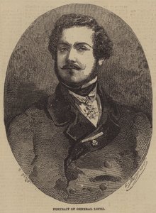 Retrato do General Lopez de after Edmond Morin